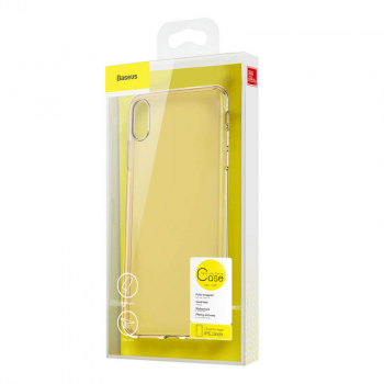 Baseus iPhone Xr case Simplicity Transparent Gold (ARAPIPH61-B0V)