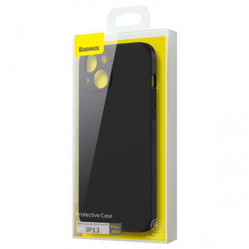 Baseus iPhone 13 case Liquid Silica Gel Protective Black (ARYT000001)