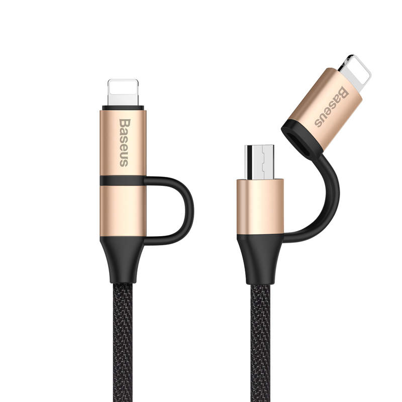 Baseus Yiven 2-1 Cable Micro/Type C 1M Gold 