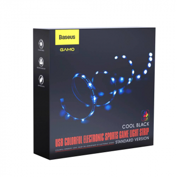 Baseus Home LED STRIP Cool Black USB Colorful Electronic Sports Game Version (RGB) Black (DGKU-01)