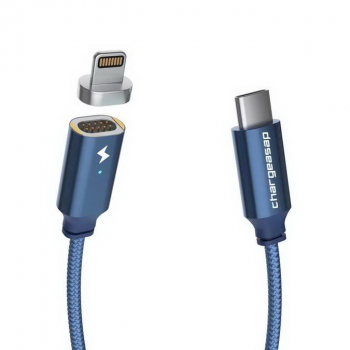 Chargeasap Type C-Lightning Magnetic cable set 1.2m Blue