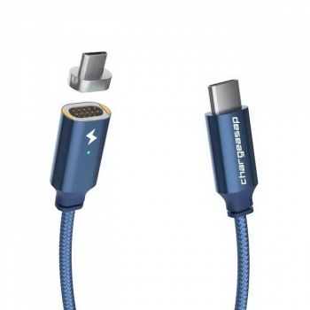 Chargeasap Type C-Micro USB Magnetic cable set 1.2m Blue
