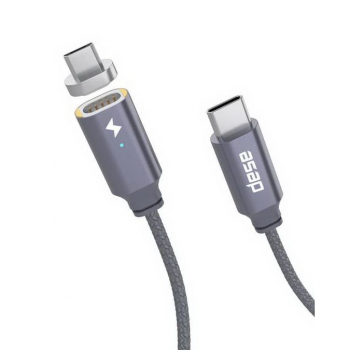 Chargeasap Type C-Micro USB Magnetic cable set 1.2m Gunmetal