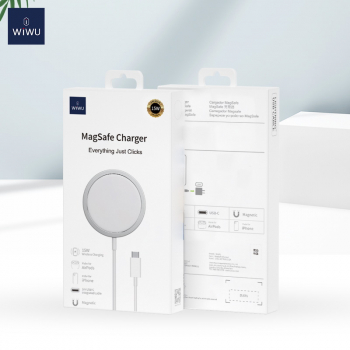 WiWU Wireless Charger MagSafe (M5) iPhone 12 compatible 15W, White EU