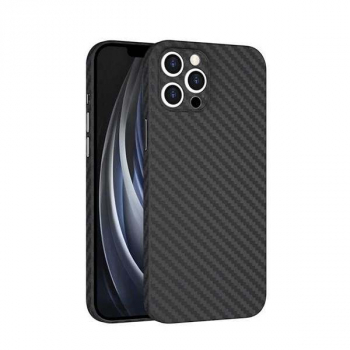 WiWU iPhone 12 Pro Max case Carbon Skin Black