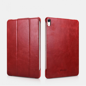 iCarer iPad Pro 11 (2018) Case Vintage Genuine Leather Red