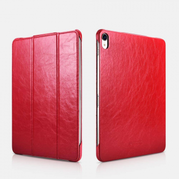 iCarer iPad Pro 11 (2018) Case Microfiber Slim Series Folio Case Red
