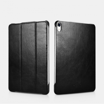iCarer iPad Pro 12.9 (2018) Case Vintage Genuine Leather Black