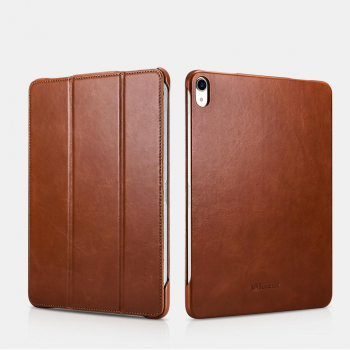 iCarer iPad Pro 12.9 (2018) Case Vintage Genuine Leather Brown