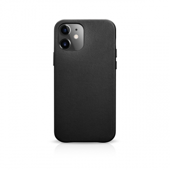 iCarer iPhone 12 mini Case Original Real Leather Black