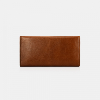 iCarer Tool Wallet Vegetable Tanned Leather Three Fold Dark Brown