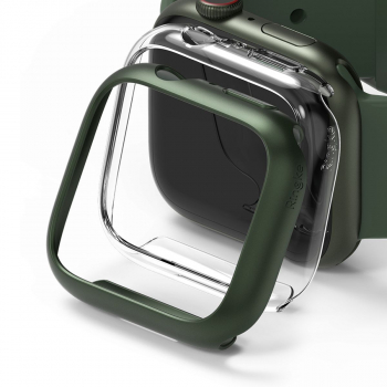Ringke Watch 7 Series 41mm Case Slim 2pcs/pack Clear/Deep Green