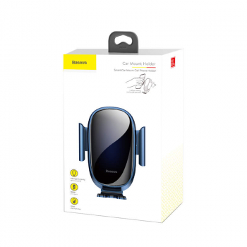 Baseus Car Mount Smart Gravity Phone holder Air Vent Bracket Electric Auto Lock Blue (SUGENT-ZN03)