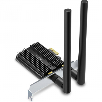TP-Link Adapter PCI-e TX50E Archer AX3000 Wi-Fi 6 PCI Express Adapter Bluetooth 5.0 MU-MIMO 2x High Gain ext. antennas OFDMA Black EU