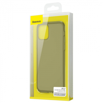 Baseus iPhone 11 Pro case Jelly Liquid Silica Gel Protective Case Transparent Black (WIAPIPH58S-GD01
