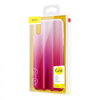 Baseus iPhone Xr case Aurora Transparent Pink (WIAPIPH61-JG04)