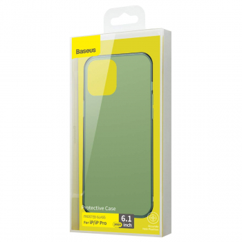 Baseus iPhone 12/12 Pro case Frosted Glass Green (WIAPIPH61P-WS06)