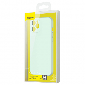 Baseus iPhone 12/12 Pro case Liquid Silica Gel Mint green (WIAPIPH61P-YT6B)