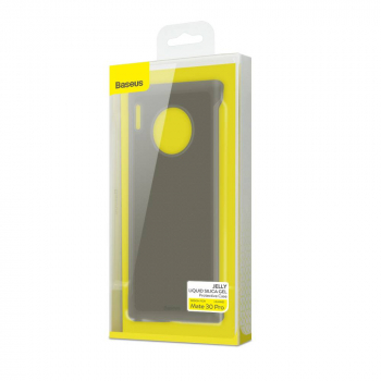 Baseus Huawei Mate 30 Pro case Jelly Liquid Silica Gel Transparent Black (WIHWMATE30P-GD01)