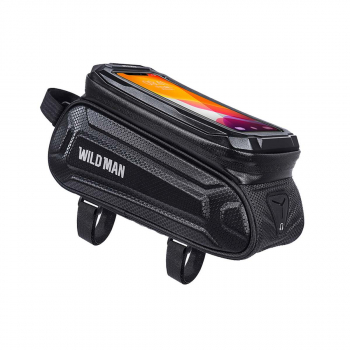 WILDMAN Bicycle bag SX3 Bike Phone Front Frame Waterproof 1L Black