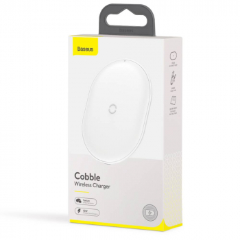 Baseus Wireless Charger Cobble 15W White (WXYS-02)